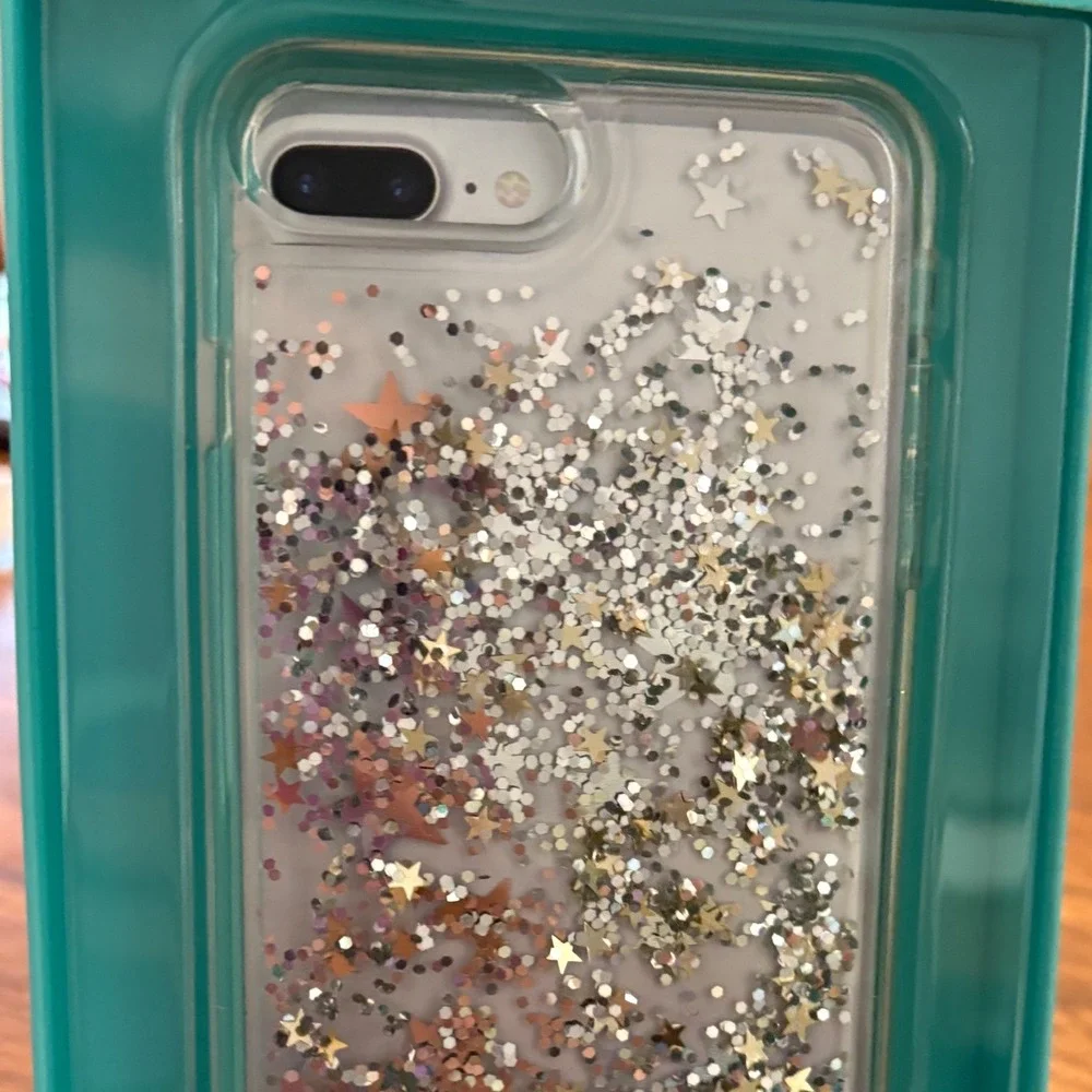 Kate Spade New York iPhone 8 Plus 7 Plus Liquid Glitter Star Phone Case‎